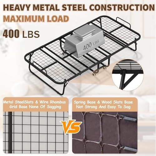 75" x 31" Folding Bed with Mattress - Image 6