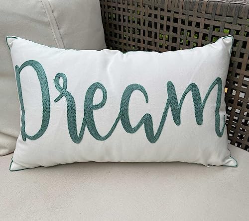Embroidered Inspirational Quote Throw Pillow Cover - Image 4