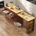 80"-48" Extendable Kitchen Island by chartustriable