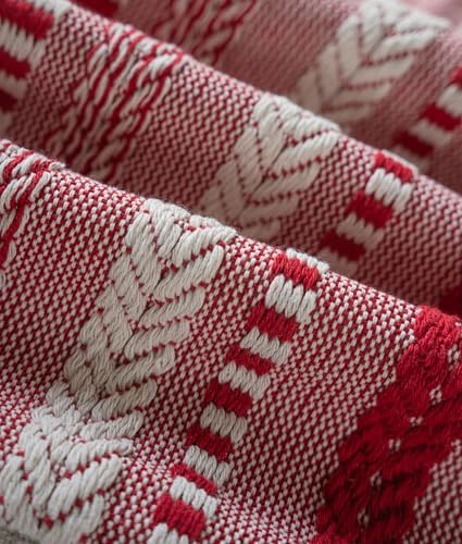 Cethom Christmas Pillow Covers 22x22 Inch Set of 2, Farmhouse Boho Christmas - Image 3