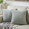 Fancy Homi Pack of 2 Farmhouse Decorative Throw Pillow Covers by Fancy+Homi