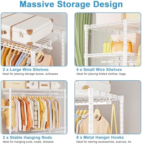 F7 Clothes Rack Heavy Duty, Clothing Racks - Image 6
