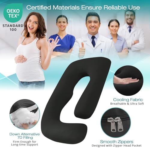 Sasttie Cooling Pregnancy Pillows - Image 4