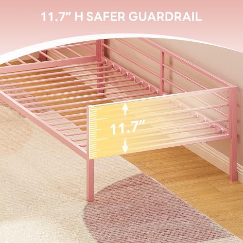 LIKIMIO L Shaped Twin Beds for 2, Double Twin Bed - Image 6