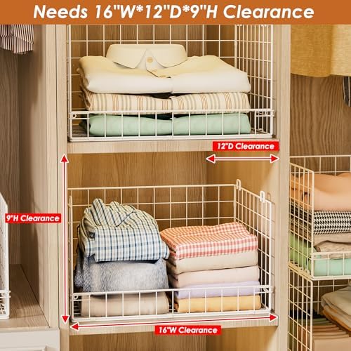 Yociyoga 5-Tier Stackable Closet Organizers and Storage Basket - Image 5