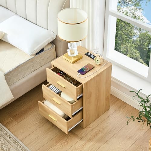 Natural Oak Dresser for Bedroom, 3 Drawer Dresser - Image 3