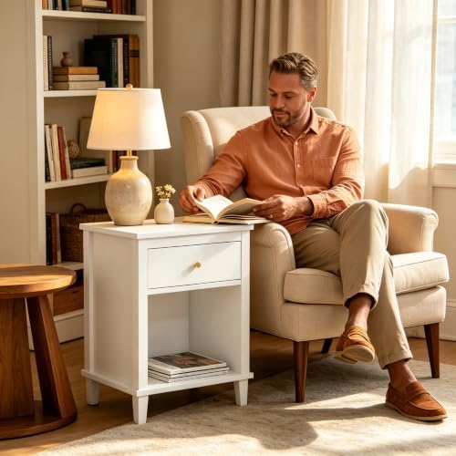 White Night Stand, Nightstand - Image 4