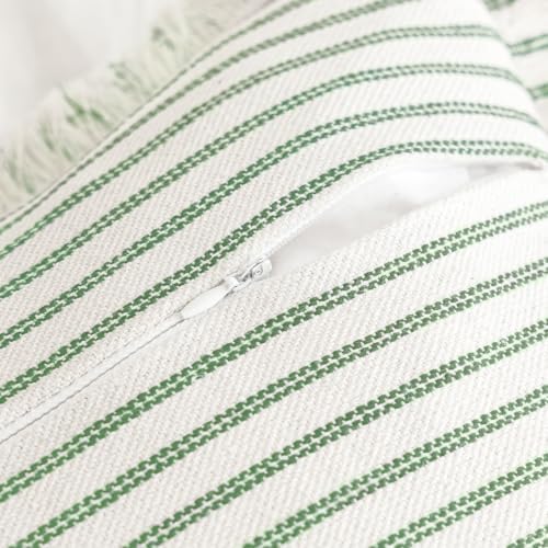 YEENAASY Throw Pillow Covers 24x24 Boho Striped Pillow Cases - Image 3