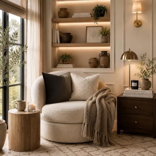 GIGIZAZA Brown Velvet Pillow Covers 22x22 Decorative Pillows Pack of 2 - Image 3