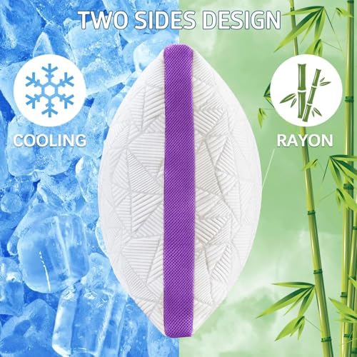 BETU Cooling King Size Pillows Set of 2, Shredded Memory Foam Cool Pillows - Image 2