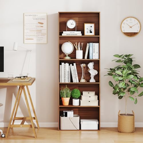 GIANTEX 5-Tier Bookshelf Set of 2, Freestanding Bookcase - Image 7
