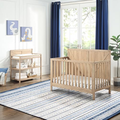 Suite Bebe Barnside 4-in-1 Convertible Baby Crib in Beached Oak by SuiteBebe