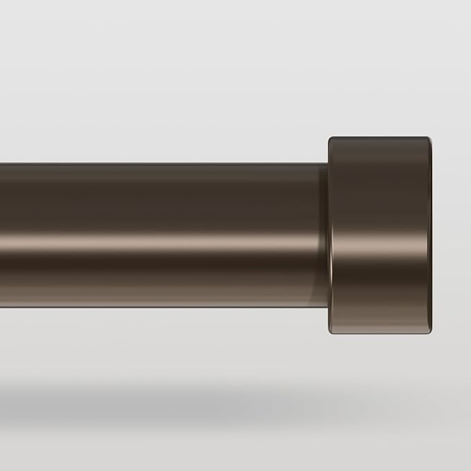 VOIIY Bronze Curtain Rods for Windows 66 to 120 Inch, Size:36-120 Inch by VOIIYCurtainRods