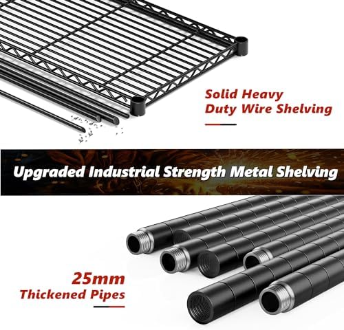 REIBII 5 Tier Storage Shelves - Image 6