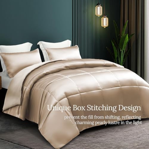 Whale Flotilla Reversible Fluffy Satin Twin Comforter Set - Image 2