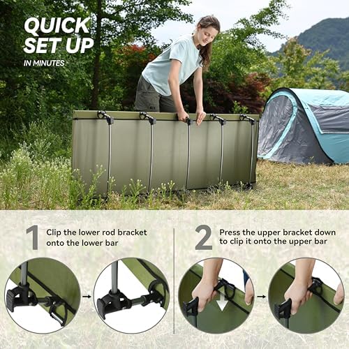 MARCHWAY Ultralight Folding Camping Cot Bed, Supports 275 lbs - Image 5