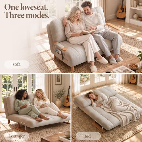 44.5" Folding Loveseat Sofa Bed - Image 3