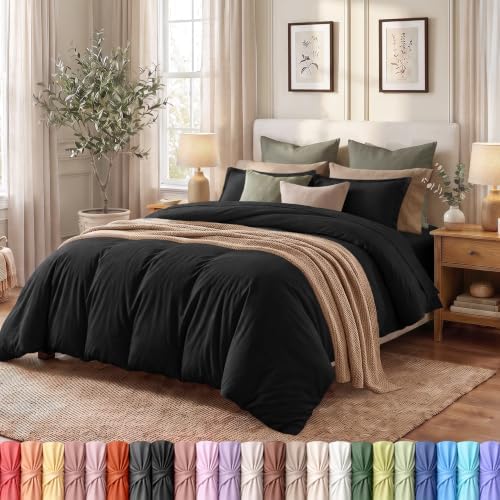 Duvet Cover Queen, 3 Piece Set, Extra Soft by UTOPIABEDDING