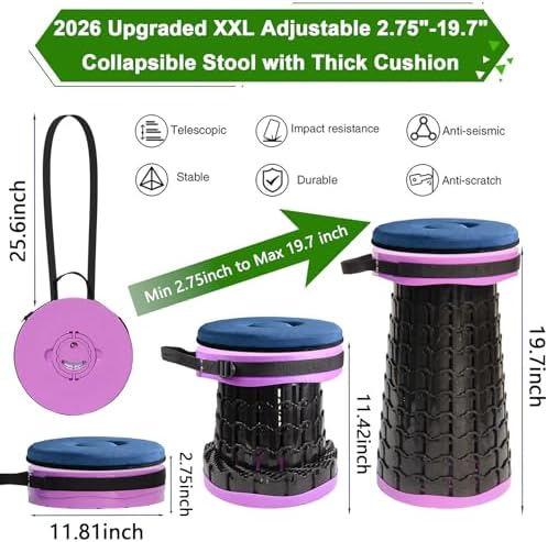 2026 Upgraded XXL Collapsible Stool - Image 2