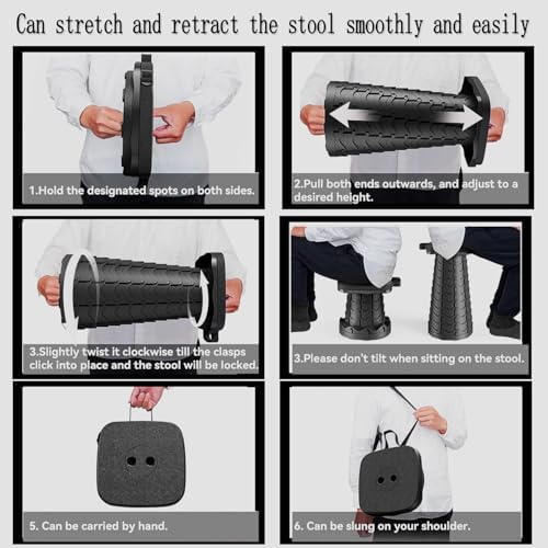 Upgraded Collapsible Stool Portable - Image 6