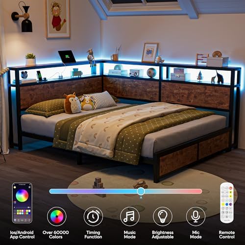 CIKUNASI Full Corner Bed Frame - Image 5