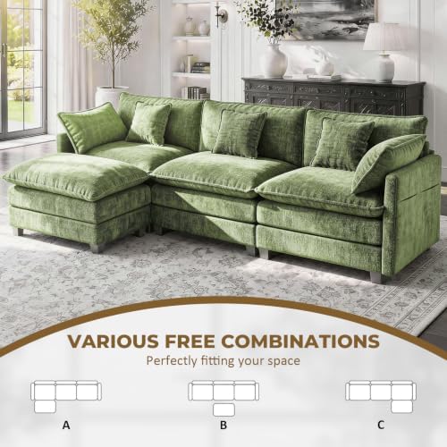 LEVELEVE 112" L-Shape Modular Sofa - Image 4