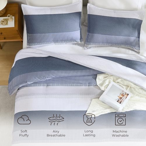 Litanika Black Blue Oversized King Comforter Set - Image 5