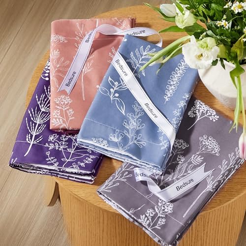 Bedsure Floral Comforter Set Cute Bedding Set Queen Reversible Pink Clay - Image 6