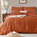 JOLLYVOGUE Queen Comforter Set 7-Piece, Boho Tufted Bed in a Bag by JOLLYVOGUE