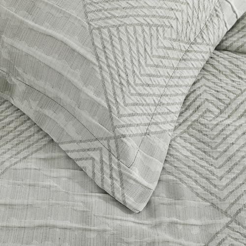 Full Size Comforter Set Light Olive Green Boho Bedding Set 7 Pieces - Image 7