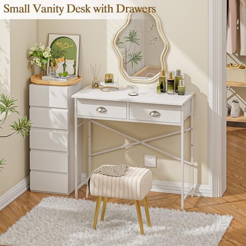 ThreeHio Small Vanity Desk No Mirror - Image 3