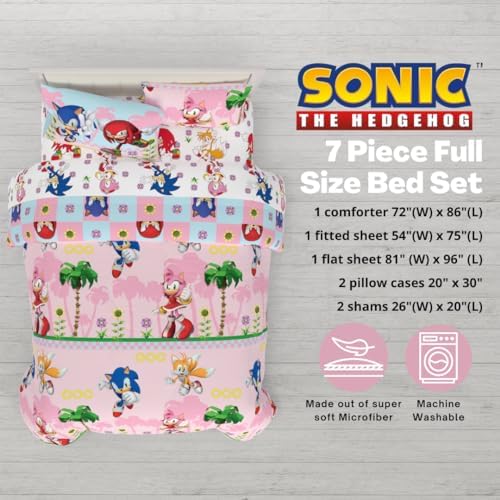 Franco Sonic The Hedgehog Amy Rose Anime Kids Bedding Super Soft Comforter and - Image 2