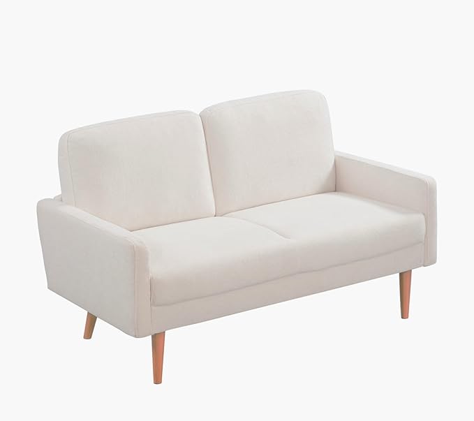 Kent Velvet Sofa, European Style with Sleek Design, Modern & Vintage Flair, Upholstered 3 Seater Couch, Chic Living Room Furniture Seating for Home, Apartment or Office, Ivory
