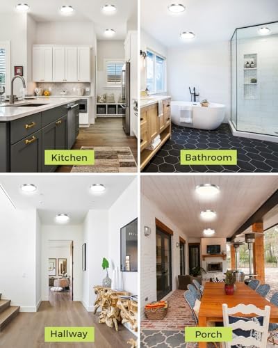 hepside 2PACK LED Flush Mount Ceiling Light, 3000K-4000K-6500K 3 Color - Image 6