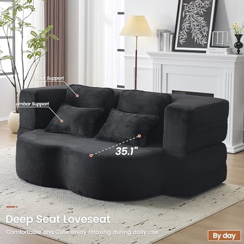 78” Convertible Sofa Bed, Full Size Sleeper Couch - Image 4