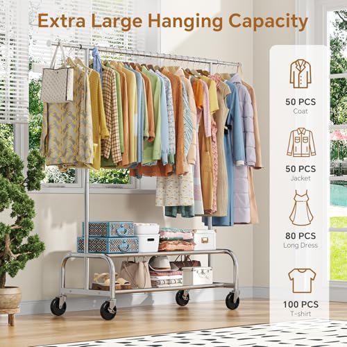 Simple Trending Heavy Duty Clothes Rack, Garment Rack - Image 2