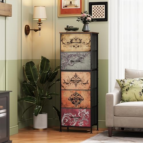WLIVE Tall Dresser for Bedroom, 5 Drawer Dresser - Image 2
