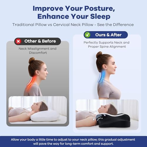 Cervical Neck Pillow for Pain Relief, Cervical Pillow - Image 3