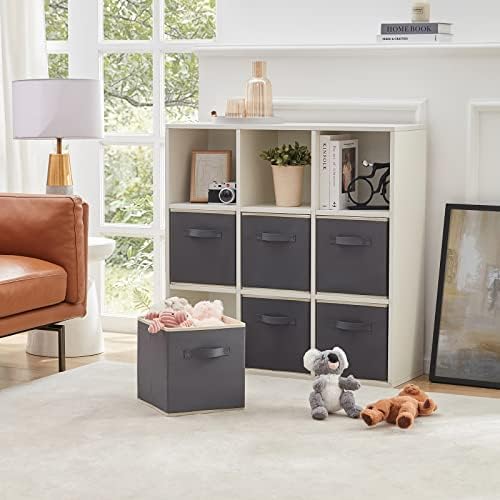 Lifewit Storage Cubes, 13 Inch Organizer Bins, 36L Gray, 6 Packs - Image 2