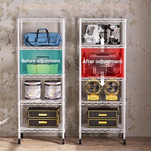 5 Small Wire Shelves Kitchen Pantry Close Home Organizers and Storage Bathroom - Image 5