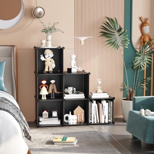 C&AHOME 6-Cube Storage Organizer Cube Shelf Closet Storage Bookcase - Image 2