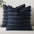 MIULEE Boho Linen Striped Throw Pillow Covers 20x20 by MIULEE