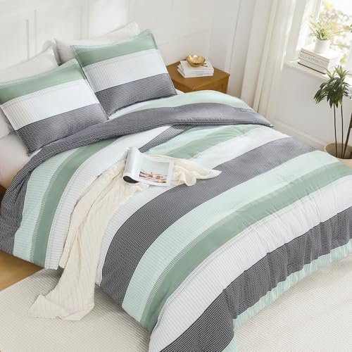 Litanika King Size Comforter Set Light Green - Image 4