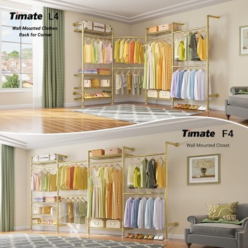 L4 L Shape Garment Rack Heavy Duty - Image 2