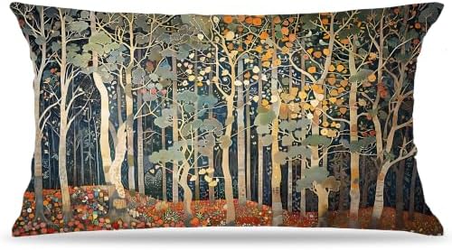 Rustic Fall Forest William Morris Inspired Pillow Covers 12x20 by Unknown