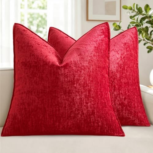 MIULEE Chenille Couch Pillow Covers Christmas by MIULEE