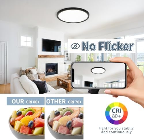 6Pack 11.4 Inch LED Flush Mount Ceiling Light - Image 5