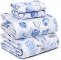 RUVANTI 100% Cotton Full Sheets, Percale Bedding Full Size Set by Ruvanti