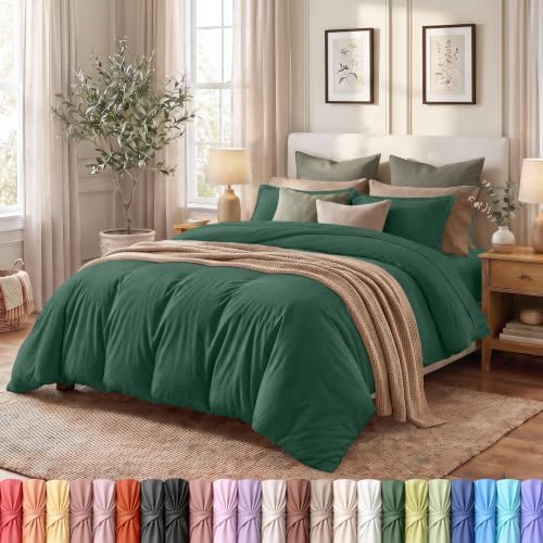 Duvet Cover Queen, 3 Piece Set, Extra Soft by UTOPIABEDDING