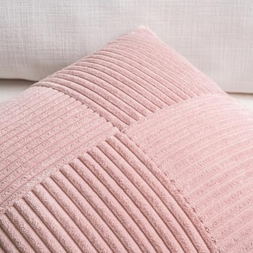 Fancy Homi Blush Pink Lumbar Decorative Throw Pillow Covers 20x28 Inch - Image 4